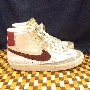 Nike Men's Blazer Mid '77 Vintage White Team Red Sneakers Size 8